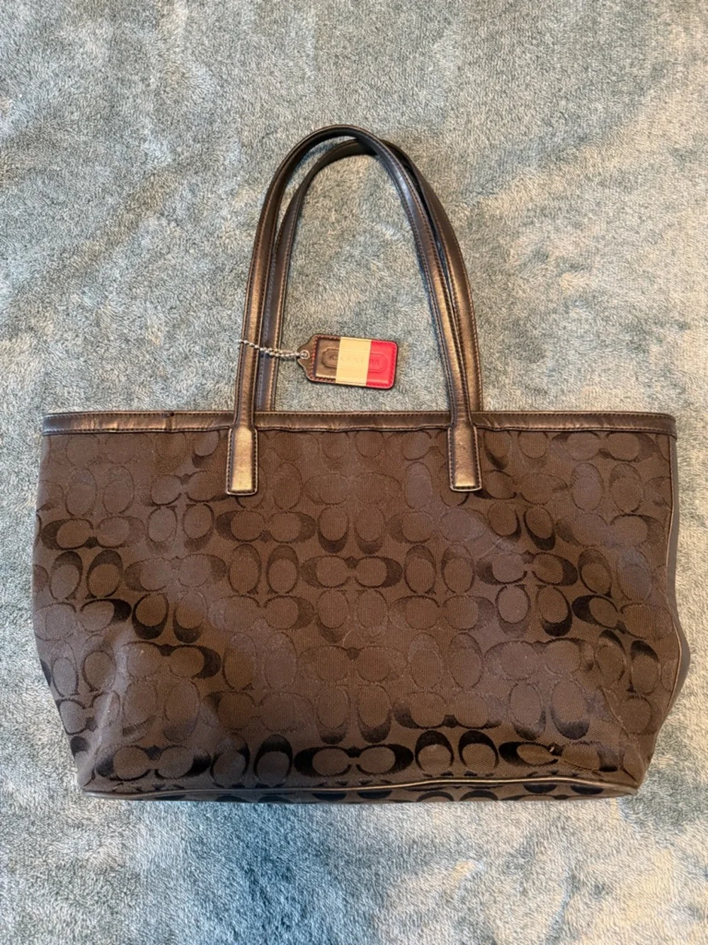 Coach Signature Canvas‎ Tote Bag in Black